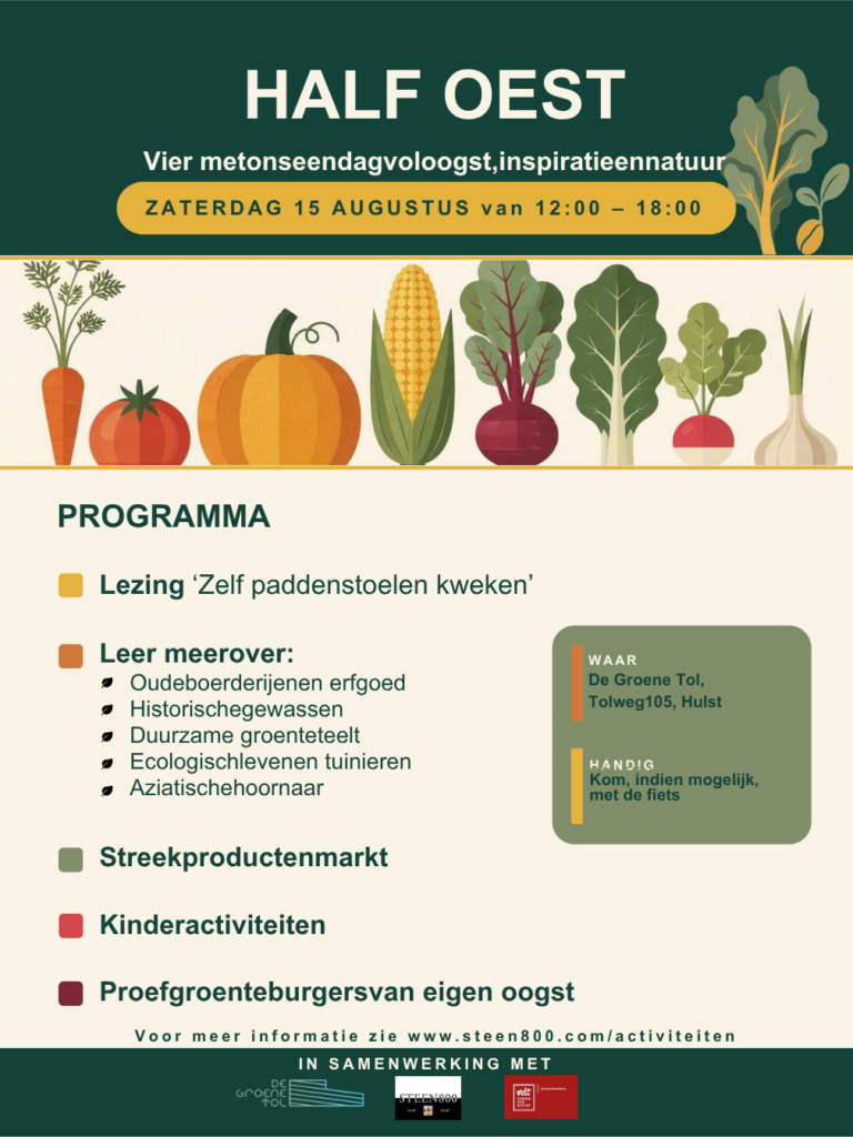 Poster met nuttige informatie over Half Oest